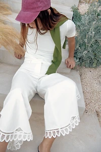 EMBROIDERED TROUSERS ZW COLLECTION