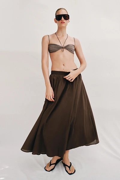 LAYERED MIDI SKIRT