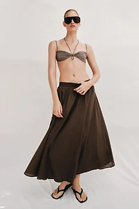LAYERED MIDI SKIRT