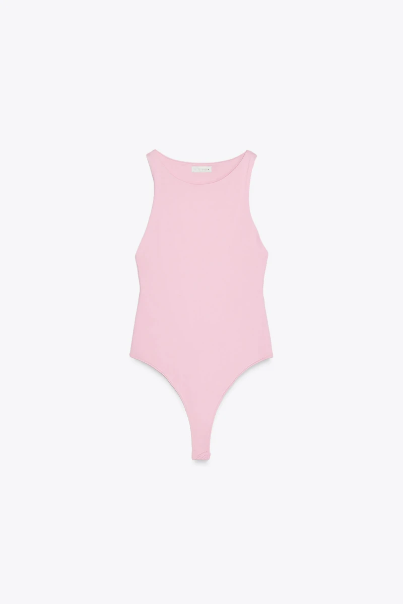 POLYAMIDE HALTER BODYSUIT