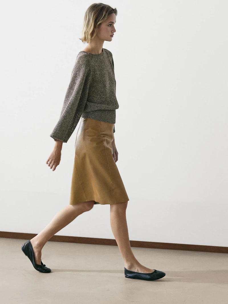 Pull en maille de coton mélang