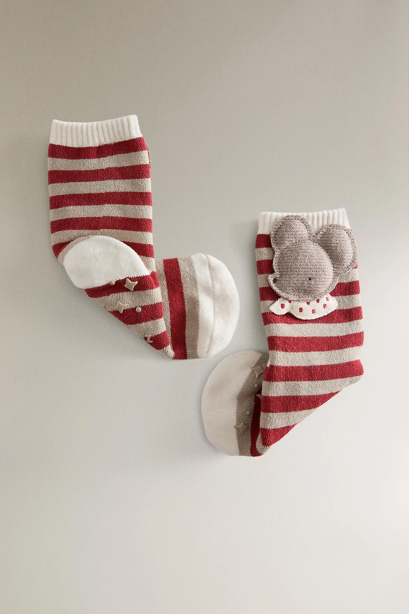 CHILDREN'S CHRISTMAS MOUSE STOCKING