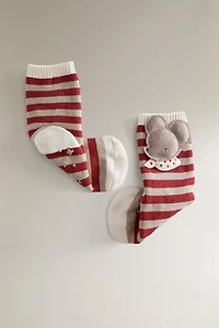 CHILDREN'S CHRISTMAS MOUSE STOCKING