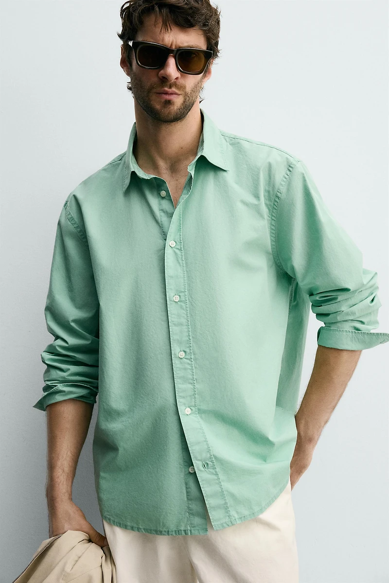 WASHED REGULAR FIT SHIRT