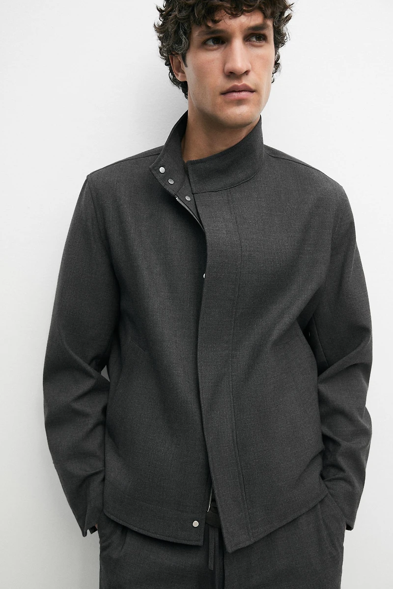 100% wool overshirt