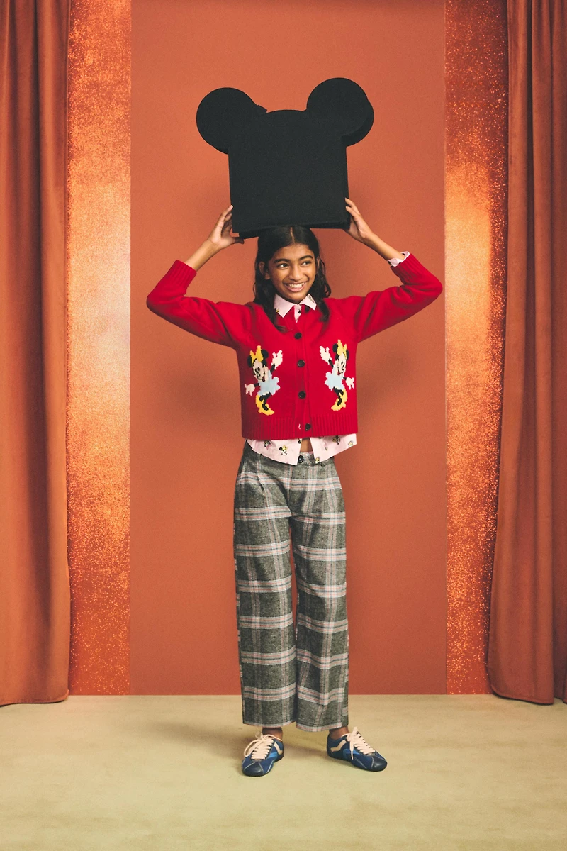 MINNIE MOUSE WOOL CARDIGAN HARRY LAMBERT FOR ZARA X DISNEY
