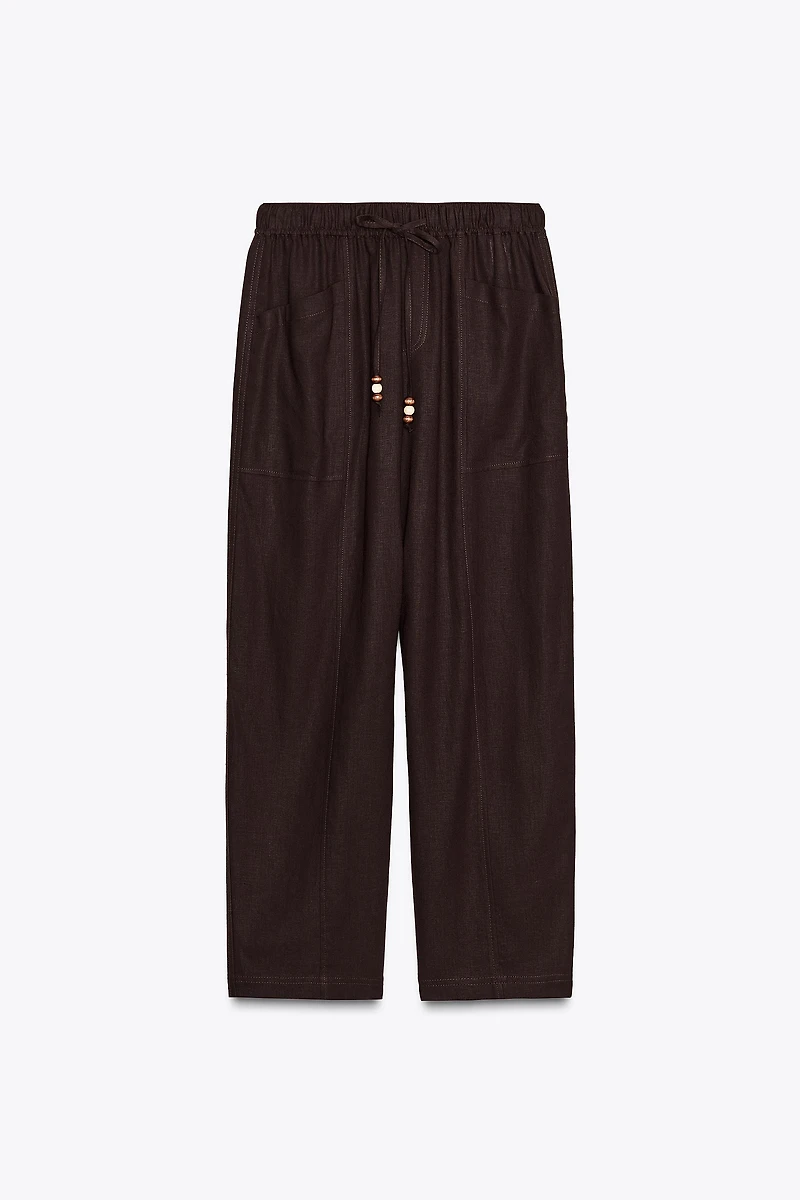 PANTALON AVEC LIN CORDON FANTAISIE