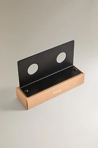 BLACK SOAP DISPENSER WALL STAND