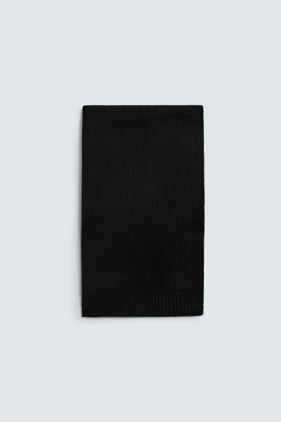 100% WOOL KNIT SCARF
