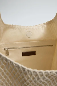 WOVEN SHOPPER BAG