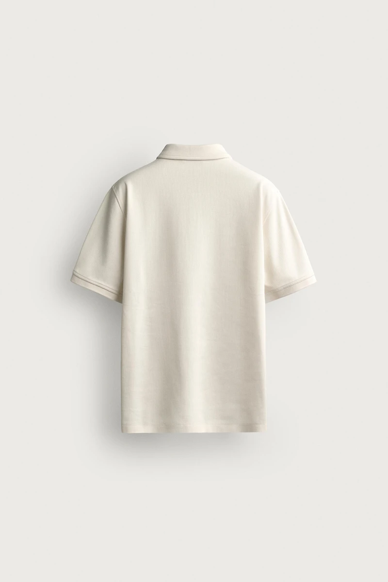 POLO REGULAR FIT STRUCTURÉ