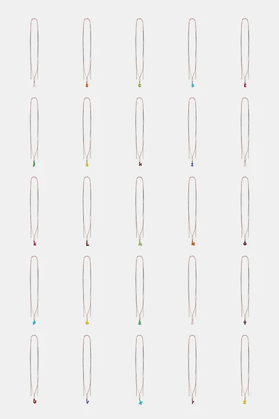COLLIER CORDON LETTRE ALPHABET