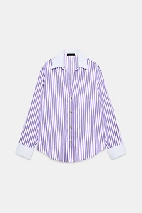 STRIPED POPLIN SHIRT
