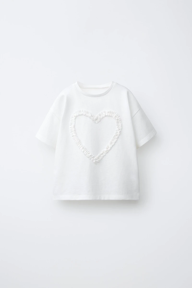 T-SHIRT IMPRIMÉ EN VELOURS BOUCLÉ