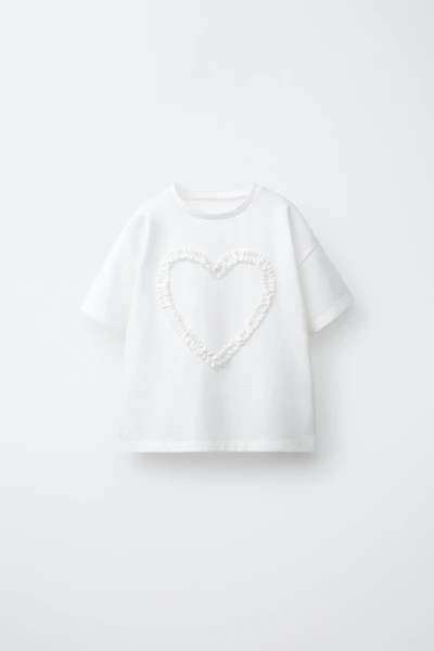 T-SHIRT IMPRIMÉ EN VELOURS BOUCLÉ