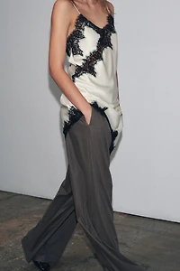 ZW COLLECTION ASYMMETRIC LACE DRESS