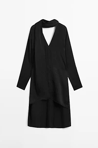 Blouse col V avec nœud - STUDIO