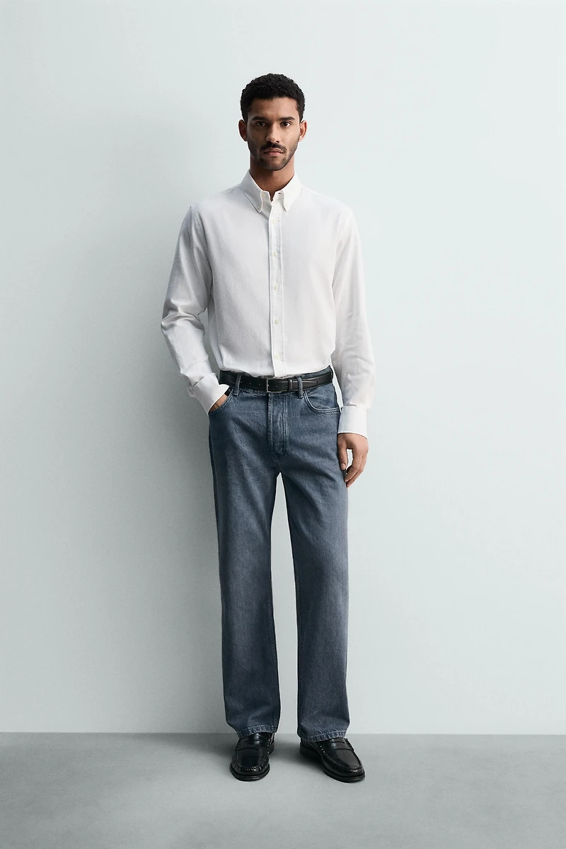 CHEMISE LAVÉE STRUCTURÉE OXFORD