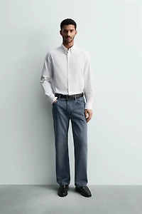 CHEMISE LAVÉE STRUCTURÉE OXFORD