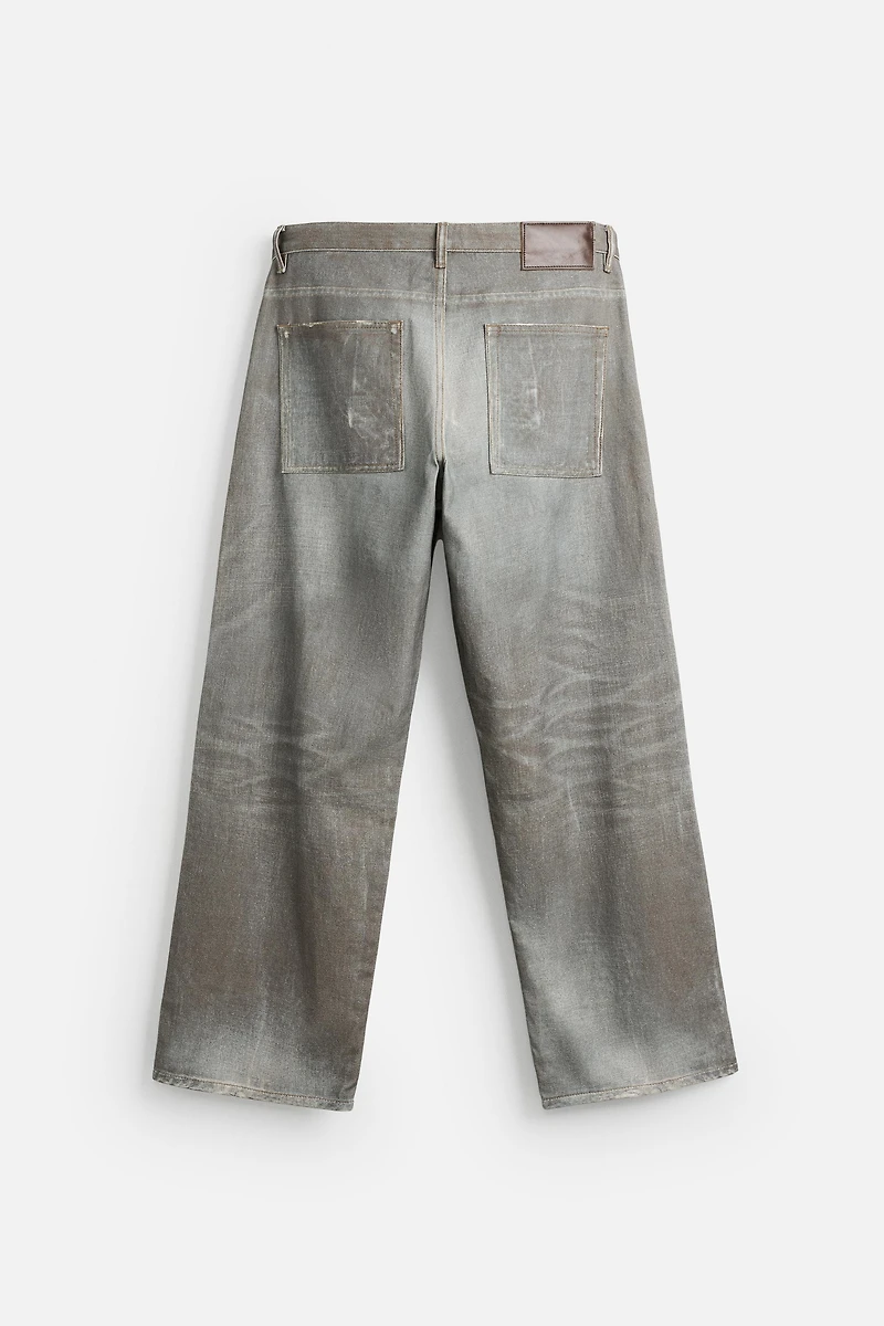 PRINTED BAGGY FIT JEANS