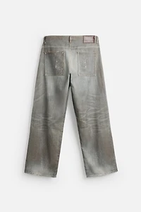 PRINTED BAGGY FIT JEANS