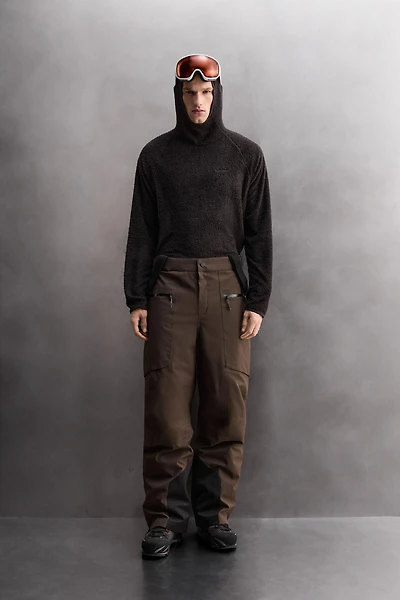 SWEAT POLAIRE SKI TEXTURÉ À CAPUCHE