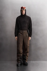 SWEAT POLAIRE SKI TEXTURÉ À CAPUCHE