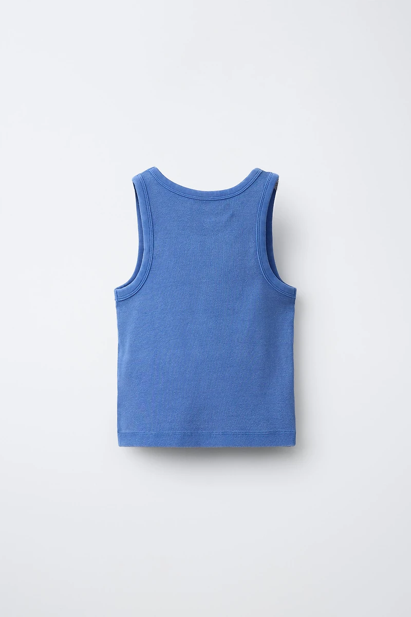 RIBBED RACERBACK T-SHIRT