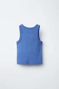 RIBBED RACERBACK T-SHIRT