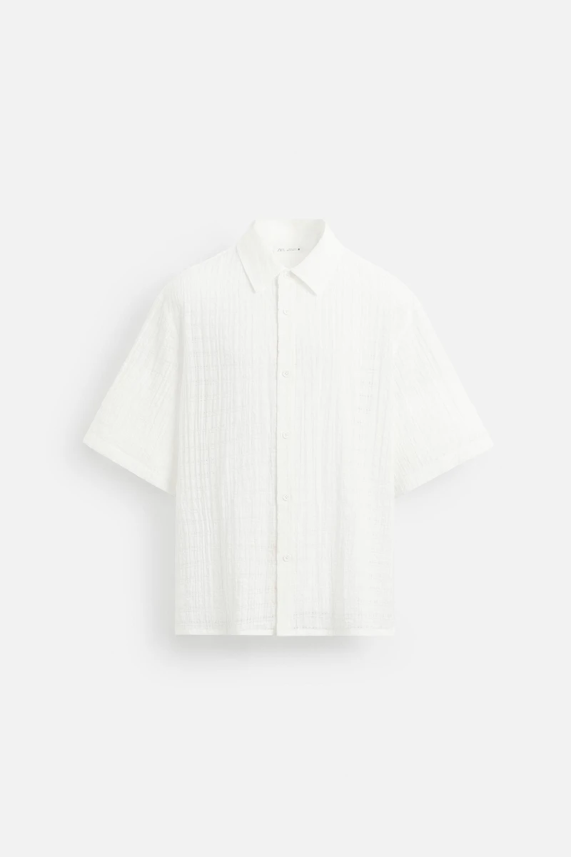 CHEMISE STRUCTURÉE À CARREAUX