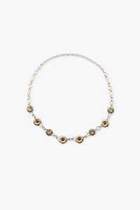 COMBINED FLOWER CHAIN BELT