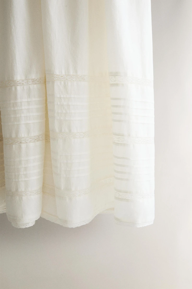 COTTON LACE ROBE