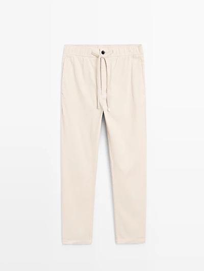 Pantalon de jogging en velours côtelé