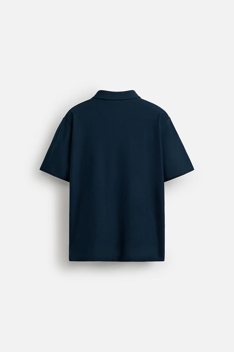 TEXTURED POLO SHIRT
