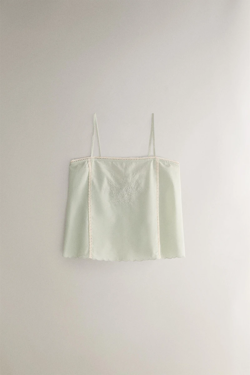 COTTON TOP WITH EMBROIDERY