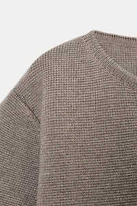 COVERED BUTTON KNIT CARDIGAN