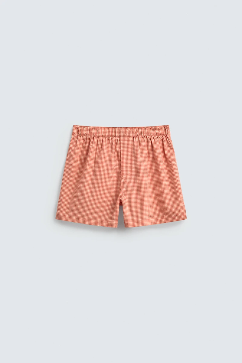 TWO-PACK OF COMBINED POPLIN BOXERS