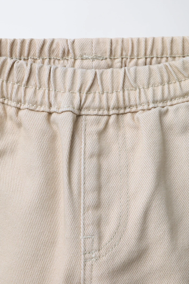 PANTALON BALLOON PLIS ÉTIQUETTES