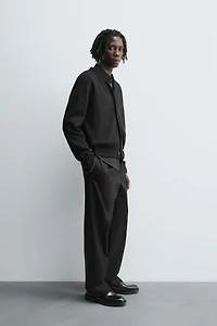 TEXTURED COTTON CARDIGAN