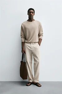 REGULAR FIT STRIPED PANTS