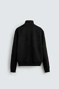 FAUX SUEDE JACKET REGULAR FIT