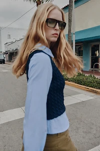 COMBINED POPLIN SHIRT