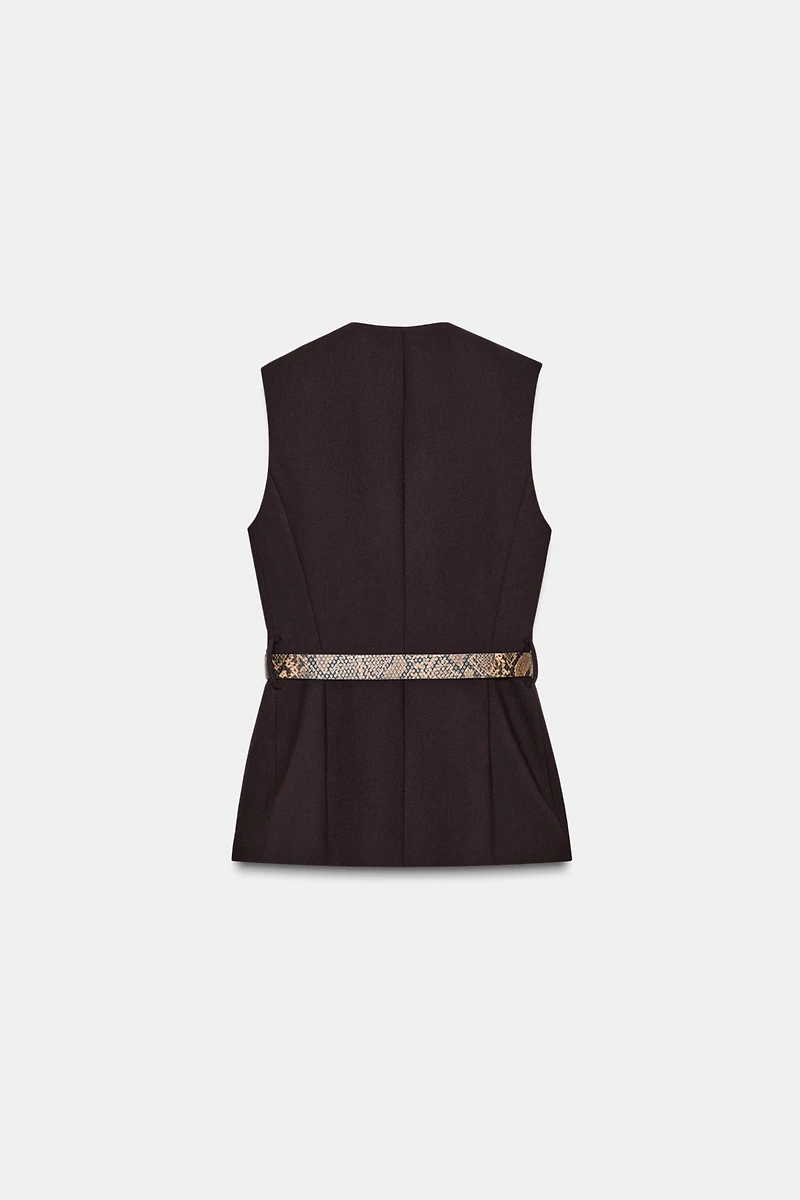 GILET AVEC CEINTURE