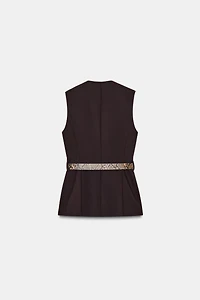 GILET AVEC CEINTURE