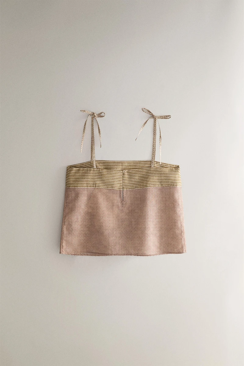 TOP À MOTIFS MIXTES | KATHARINE POLE