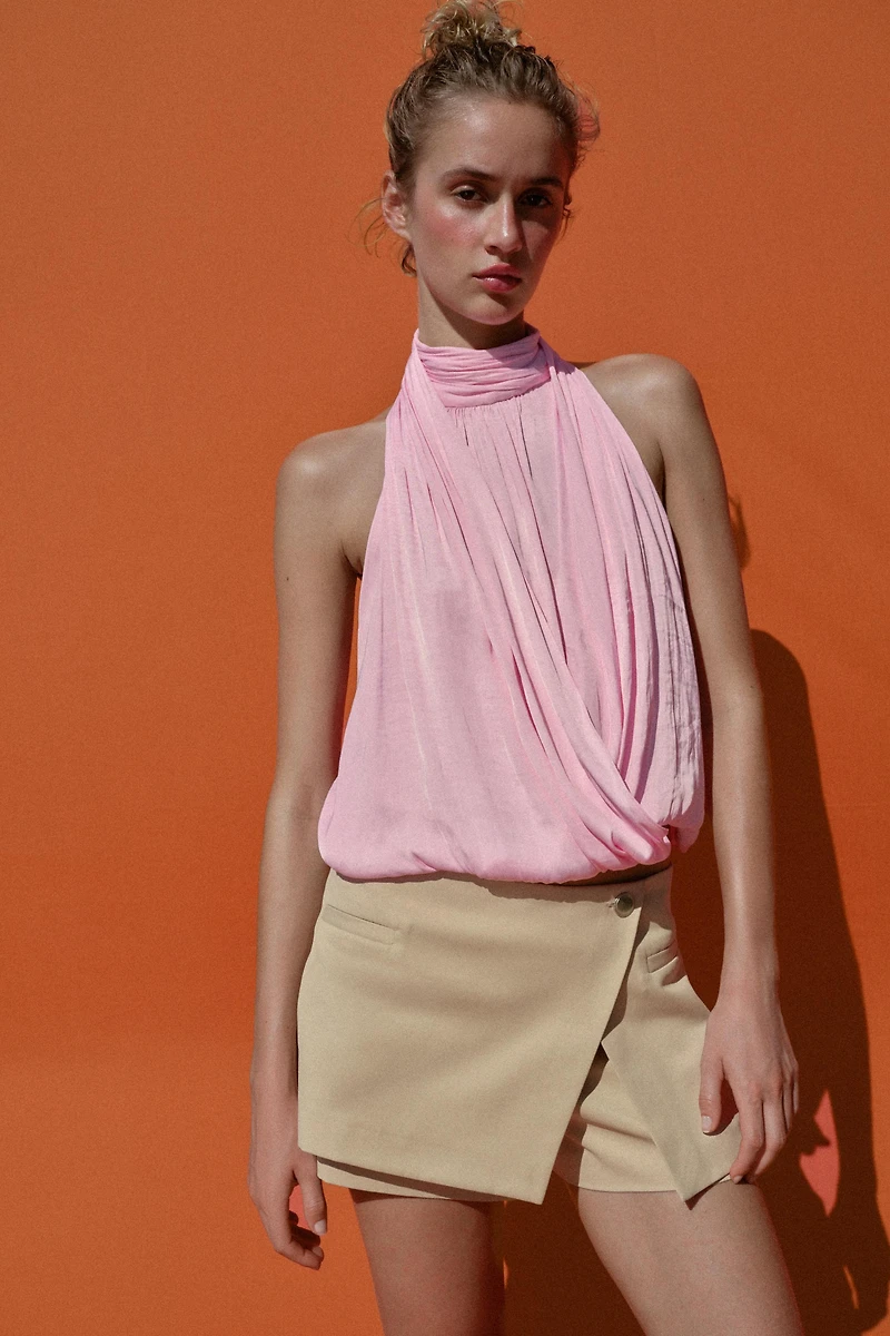 JUPE-PANTALON CROISÉE TAILLE BASSE