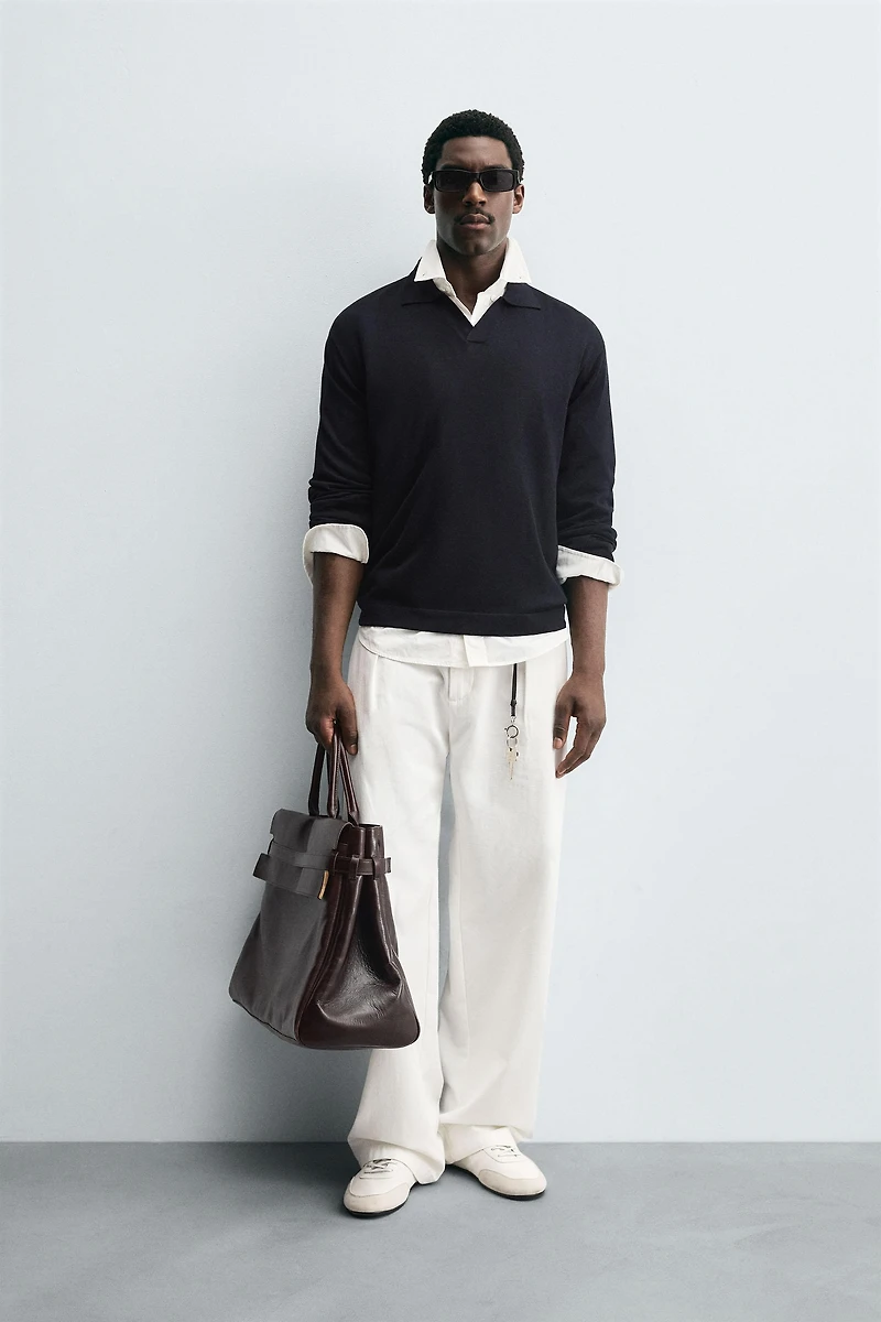 POLO EN MAILLE STRUCTURÉE