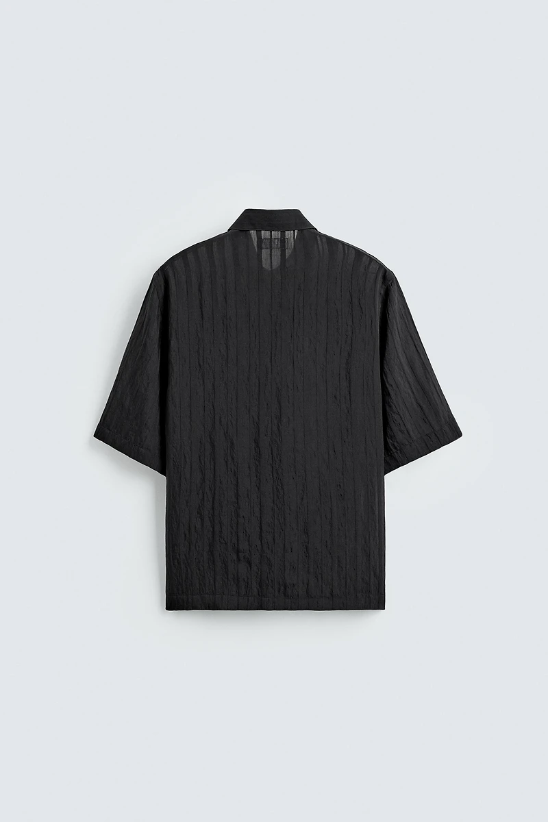 TEXTURED STRIPED SHIRT