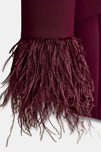 FEATHER CUFF BLAZER