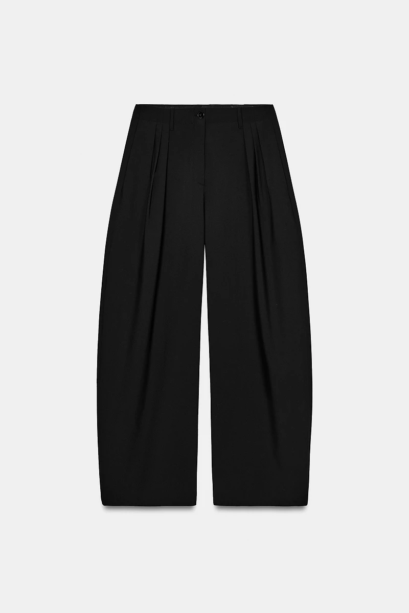 PLEATED WIDE LEG PANTS ZW COLLECTION